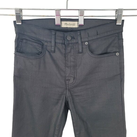Madewell Black Jeans Skinny Wax High Rise - Picture 4 of 9